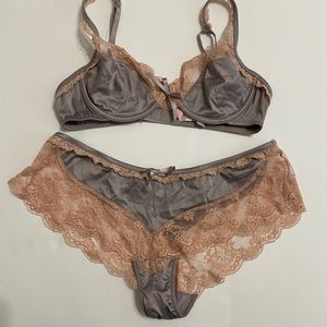 Victoria’s Secret bra and panty set. Small 34B